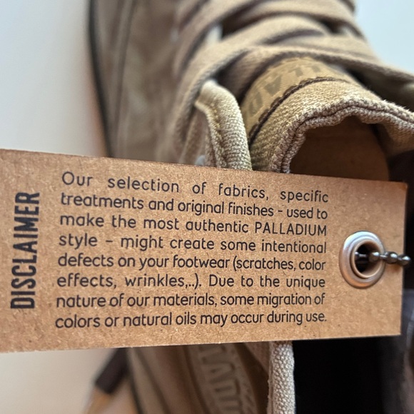 NWT  Palladium Pampa Men's Gray High Top Canvas Sneakers - Picture 11 of 11